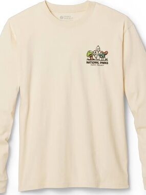 Parks Project Cream Long Sleeve with Mushroom Design